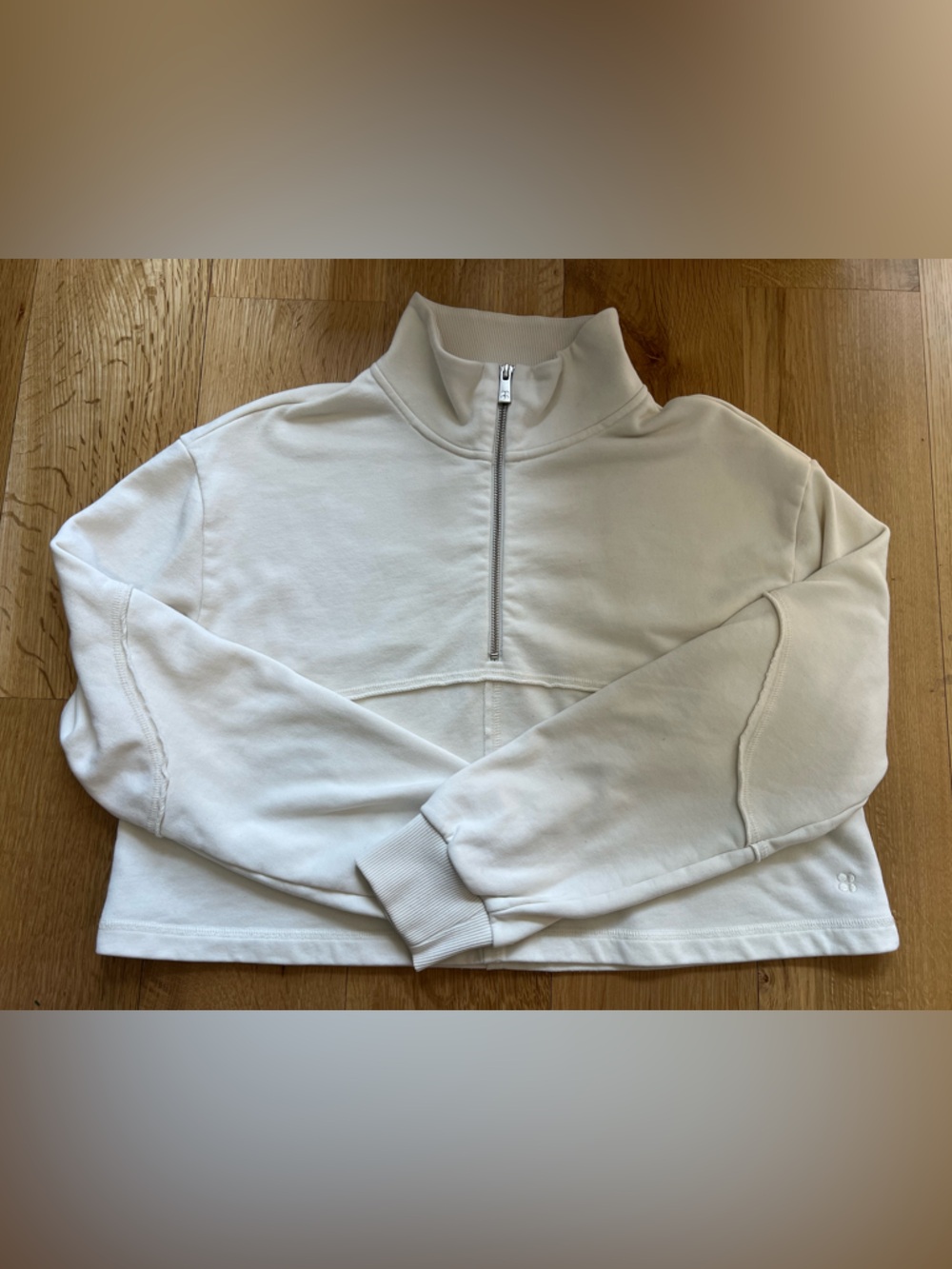 Sweaty Betty Quarter Zip Cropped Sweatshirt